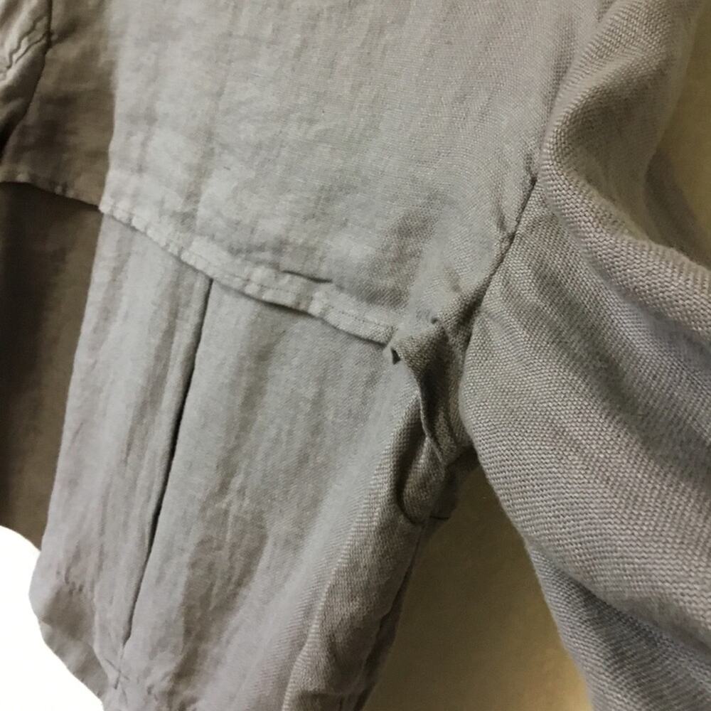 Coldwater Creek Gray Linen Jacket - Picture 7 of 7